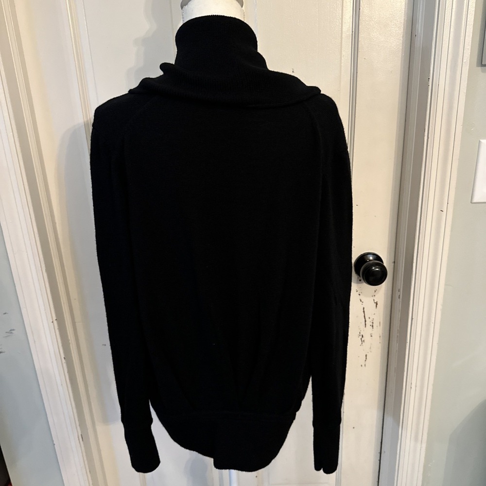 Lululemon Done Your Asana Pullover  Wrap Cardigan Sweater Womens Wool Drawstring - Picture 4 of 11